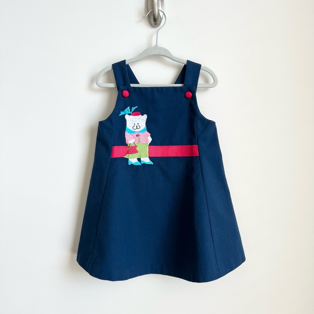 Vintage Chocolate Soup Bear Dress 2T